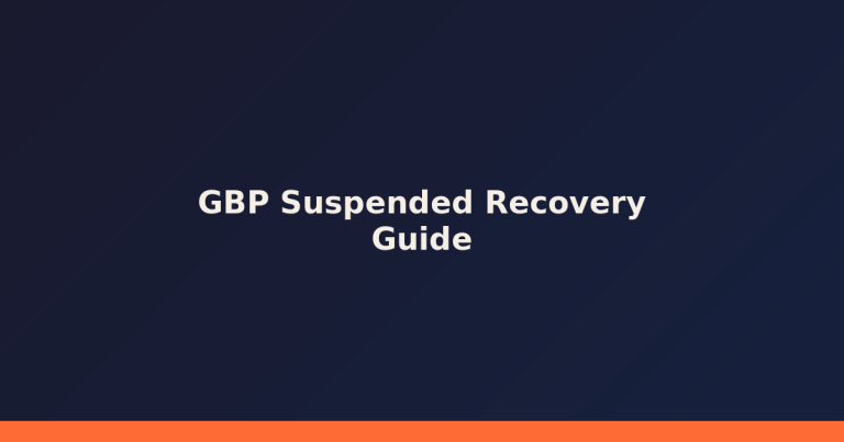Google Business Profile Suspended? UK Step-by-Step Recovery Guide